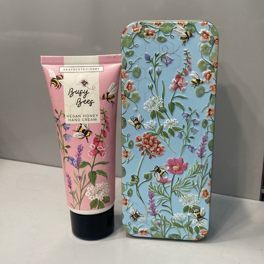 Busy Bee 3.38 oz Hand Cream with Decorative Tin